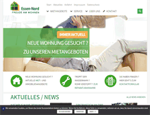 Tablet Screenshot of essen-nord.de